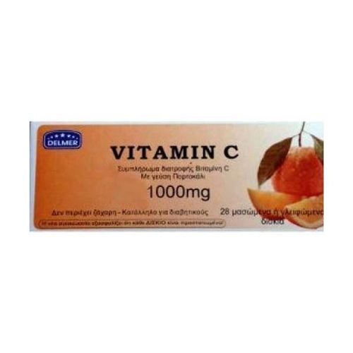 Delmer Vitamin C 1000mg 28 μασώμενες ταμπλέτες