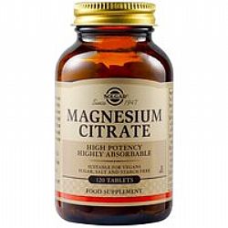 Solgar Magnesium Citrate 200mg 120 ταμπλέτες