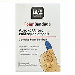 PharmaLead Cohesive Foam Bandage 6cmx1m (Αυτοκόλλητος Επίδεσμος Αφρού Μπλέ)