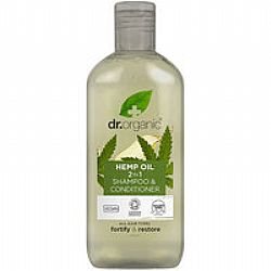 Dr. Organic Hemp Oil Shampoo & Conditioner Σαμπουάν & Μαλακτική Κρέμα Μαλλιών με Έλαιο Κάνναβης 265ml 