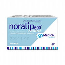 Medical Pharmaquality Noralip 600 Retard 30 ταμπλέτες