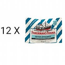 Fisherman's Friend Original Καραμέλες Ευκάλυπτος Μενθόλη 12x25gr