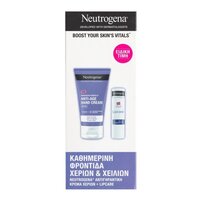 Neutrogena Set Αντιγηραντική Κρέμα Χεριών 75ml με SPF20 75ml & Ενυδατικό Lipcare 4.8g