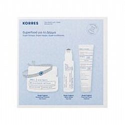 Korres Set Greek Yoghurt 48ωρη Ενυδάτωση για Κανονικές/Μικτές Επιδερμίδες 40ml & Ενυδατικό Gel Ματιών 15ml  