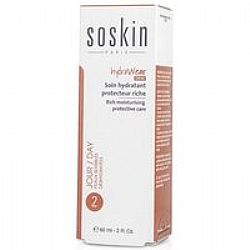 Soskin R+ Hydrawear Rich Moisturisin Protective Care Cream Ενυδατική Κρέμα Προσώπου με Πλούσια Υφή για Ξηρή/Πολύ Ξηρή Επιδερμίδα, 60ml