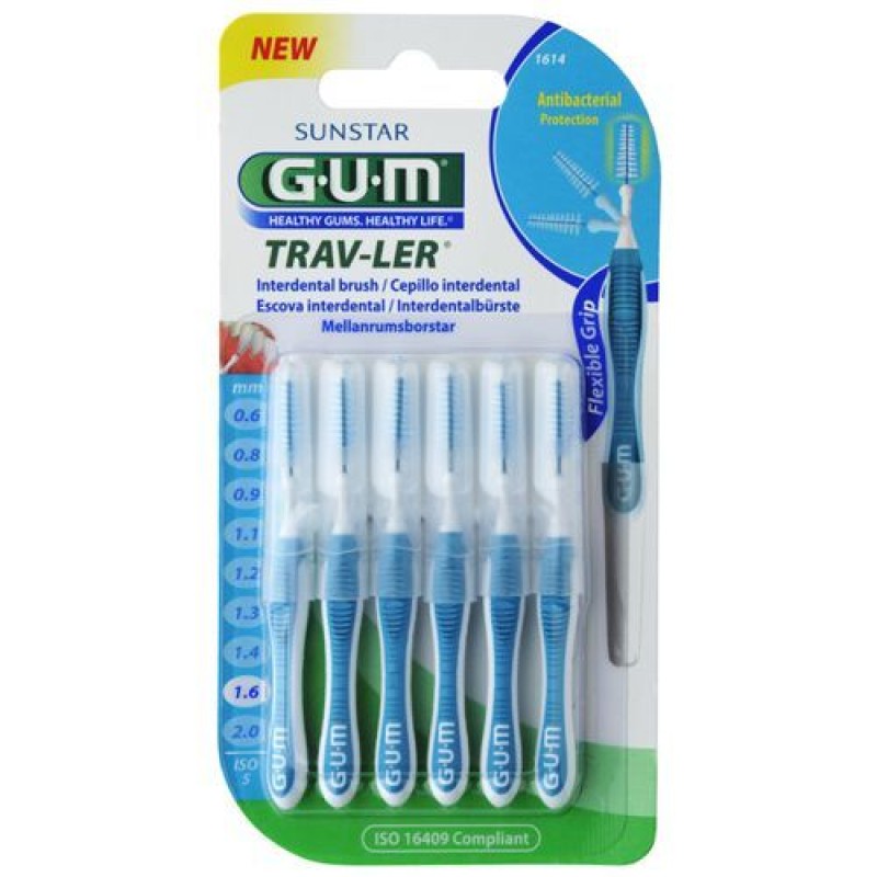 GUM 1614 Trav-ler Tapered 1,6mm x6 GUM 1614 Trav-ler Tapered 1,6mm x6