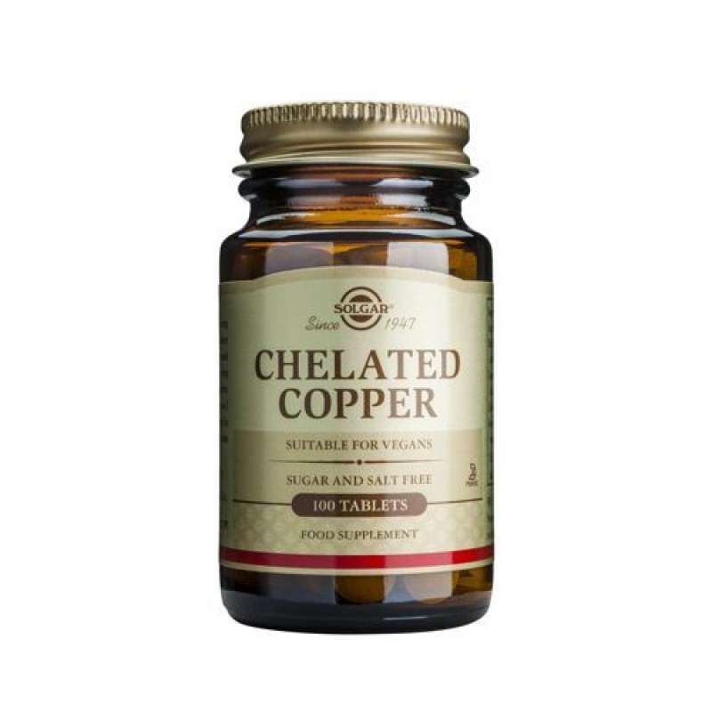 Solgar Chelated Copper 2,5mg tabs 100s
