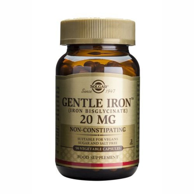 Solgar Gentle Iron 20mg veg.caps 90s