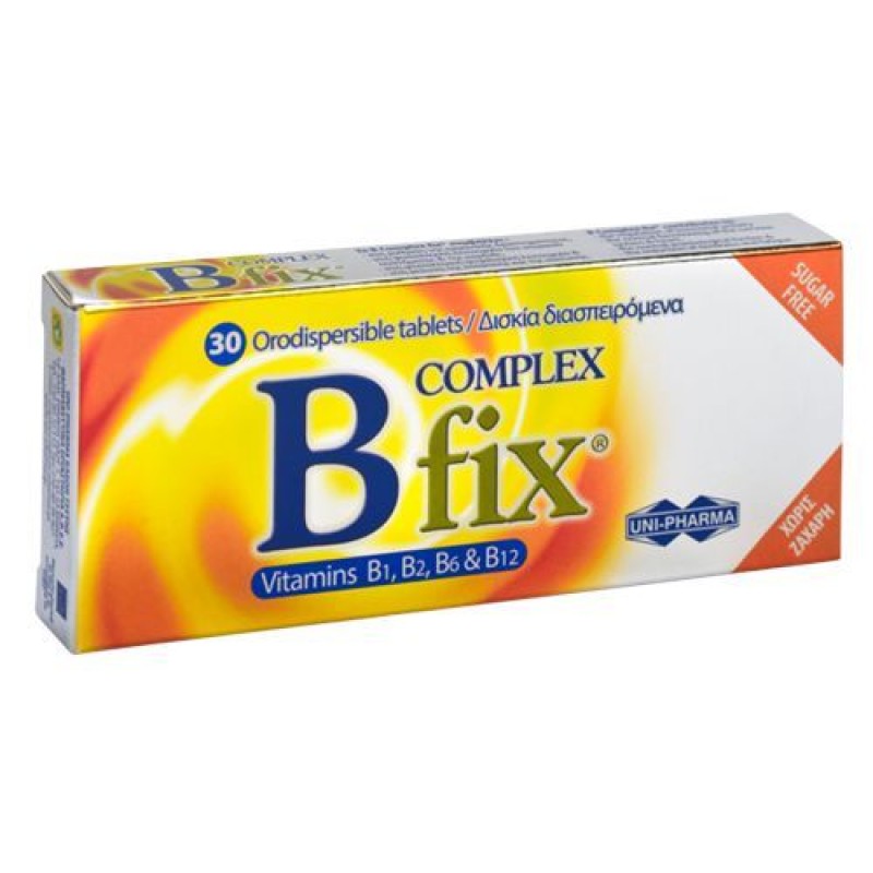 Uni-Pharma B Complex Fix 30 ταμπλέτες Uni-Pharma B Complex Fix 30 ταμπλέτες