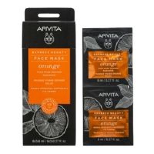 Apivita Μάσκα Λάμψης με Πορτοκάλι 2 x 8ml