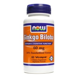 Now Ginkgo Biloba 60mg 60VegCaps