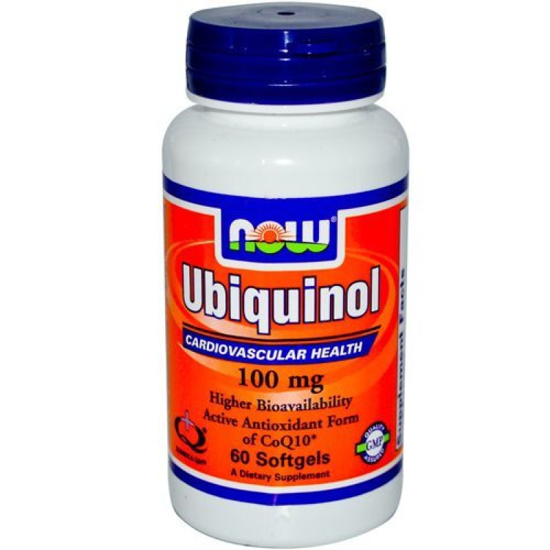 Now Ubiquinol 100mg 60softgels
