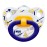 Nuk Ορθοδοντική Μπλε κρίκος/Βέλη πιπίλα Silicone 0-6m 1τμχ