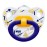 Nuk Ορθοδοντική Μπλε κρίκος/Βέλη πιπίλα Silicone 0-6m 1τμχ