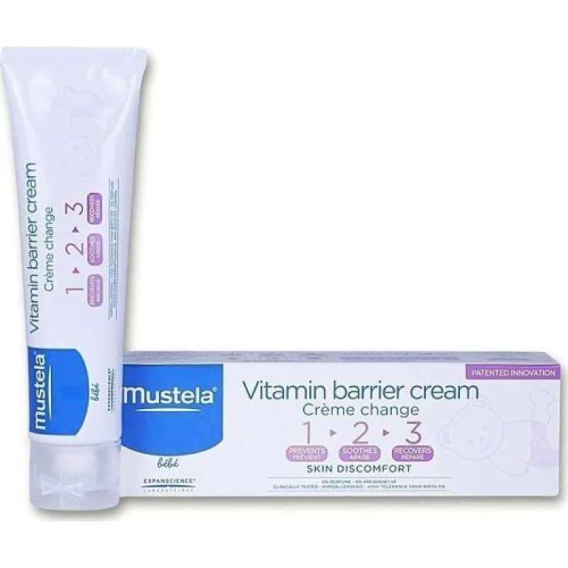 Mustela Bebe Vitamin Barrier Cream 1-2-3 100ml Mustela Bebe Vitamin Barrier Cream 1-2-3 100ml