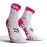 Compressport V3.0 Hi Smart Run Socks Ασπρο-Ροζ
