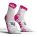 Compressport V3.0 Hi Smart Run Socks Ασπρο-Ροζ