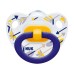 Nuk Ορθοδοντική Μπλε κρίκος/Βέλη πιπίλα Silicone 6-18m