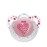 Nuk Trendline Adore Ροζ Καρδιά πιπίλα Silicone 18-36m