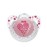 Nuk Trendline Adore Ροζ Καρδιά πιπίλα Silicone 18-36m