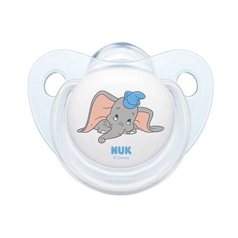 Nuk Dumbo Ελαφαντάκι Λευκό πιπίλα Silicone 6-18m Nuk Dumbo Ελαφαντάκι Λευκό πιπίλα Silicone 6-18m