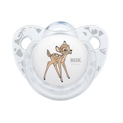 Nuk Dumbo Ελαφάκι Λευκό πιπίλα Silicone 6-18m