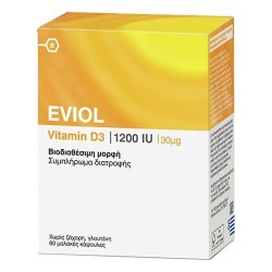 Eviol Vitamin D3 1200IU 30μg 60caps