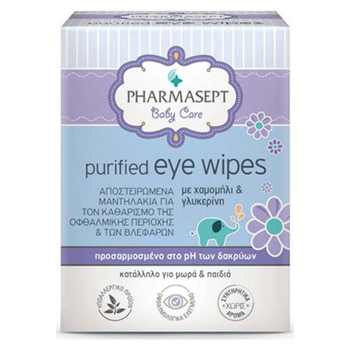 Pharmasept Baby Care Purified Eye Wipes 10τμχ