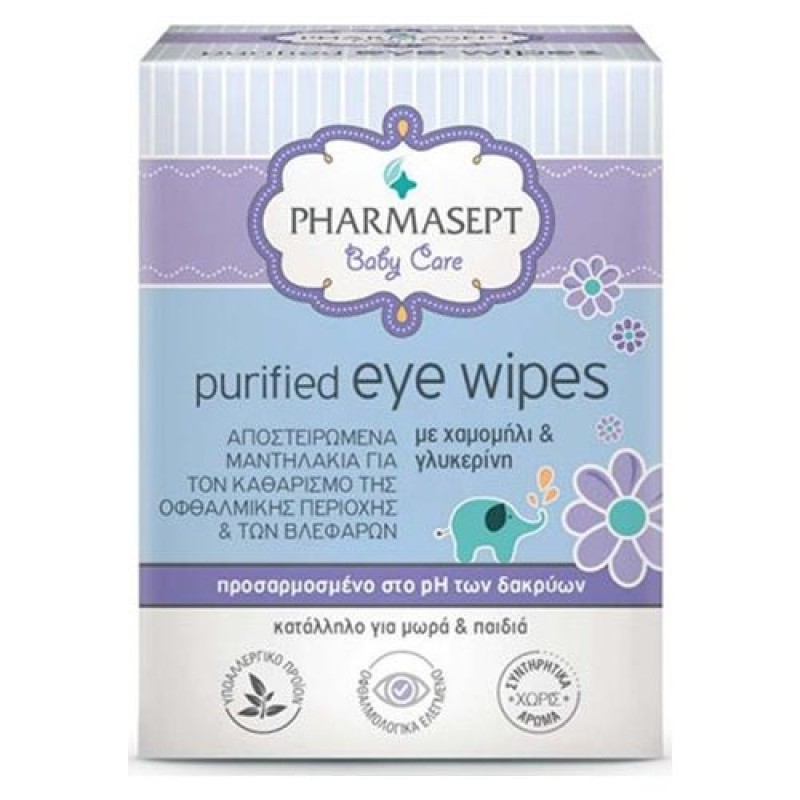 Pharmasept Baby Care Purified Eye Wipes 10τμχ Pharmasept Baby Care Purified Eye Wipes 10τμχ