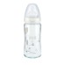 Nuk First Choice + Γυάλινο Γκρι Φύλλα Μπιμπερό 240ml 0-6m