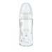 Nuk First Choice + Γυάλινο Γκρι Φύλλα Μπιμπερό 240ml 0-6m
