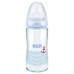 Nuk First Choice + Γυάλινο Μπιμπερό Μπλε Γραμμές & ʼγκυρα 0-6m 240ml
