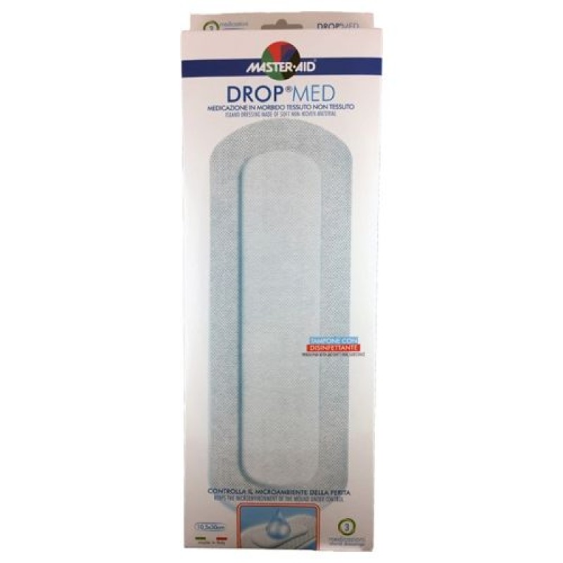 Master-Aid Drop Med Γάζες 10,5*30cm 3τμχ