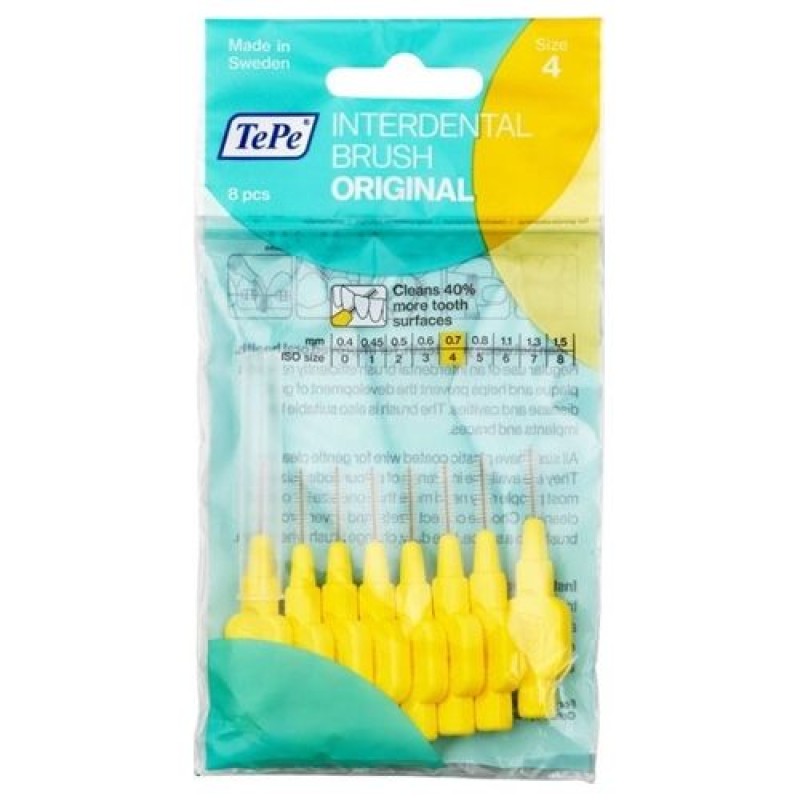 Tepe Μεσοδόντια Βουρτσάκια Size 4 0.7mm 8τμχ Tepe Μεσοδόντια Βουρτσάκια Size 4 0.7mm 8τμχ