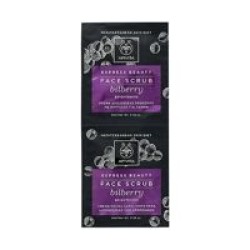 Apivita Express Beauty Μάσκα Απολέπισης για Λάμψη με Μύρτιλλο 2*8ml