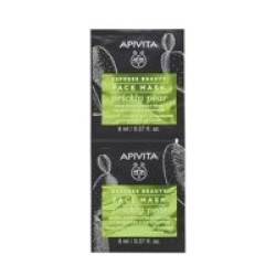 Apivita Express Beauty Μάσκα για Ενυδάτωδη & Καταπράϋνση με Φραγκόσυκο 2*8ml