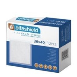 AlfaShield Alfa Gauze Αποστειρωμενη Γάζα 36*40cm 10τμχ