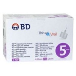 BD Βελονάκια για Πένα 5*0,25mm 31G 100τμχ