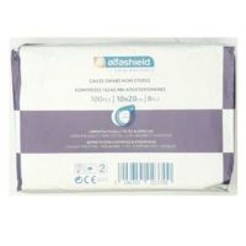 Alfashield Υδρόφιλη Μη Αποστειρωμενη 20x10cm 8ply 100τμχ
