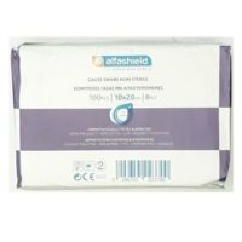 Alfashield Υδρόφιλη Μη Αποστειρωμενη 20x10cm 8ply 100τμχ