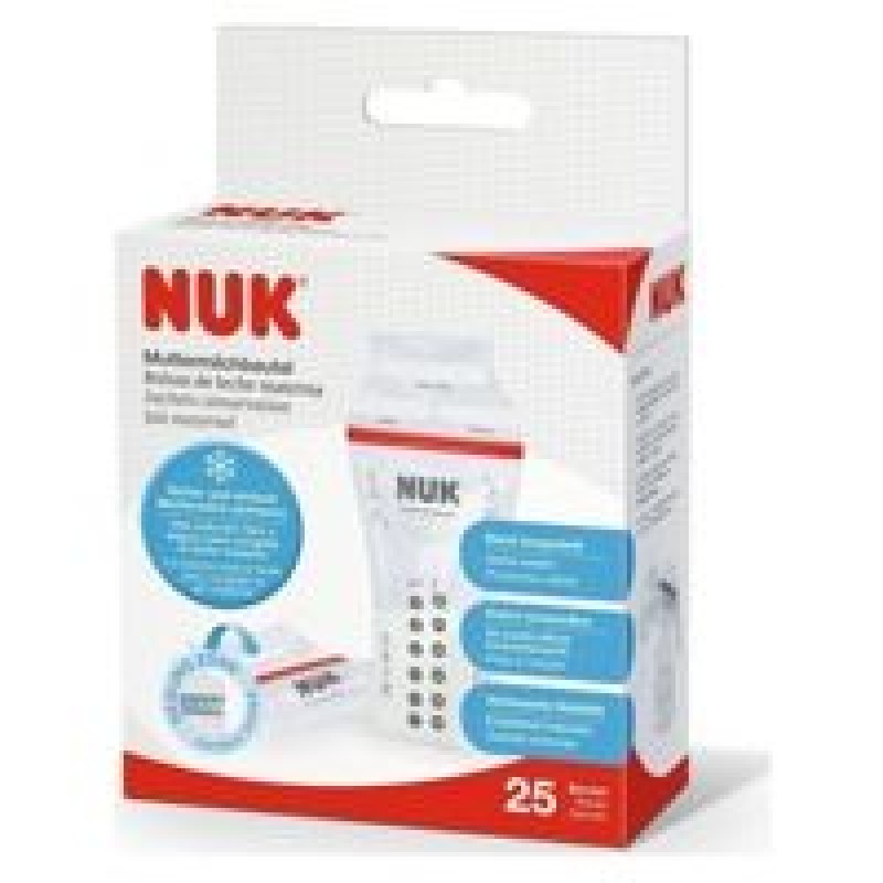 Nuk Σακούλα Αποθήκευσης Γάλακτος 25τμχ Nuk Σακούλα Αποθήκευσης Γάλακτος 25τμχ