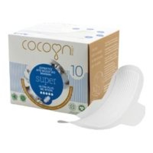 Cocoon Super Ultra Plus Σερβιέτες από Βιολογικό Βαμβάκι 10τμχ
