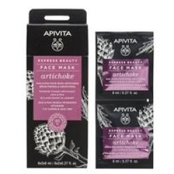 Apivita Μάσκα Προσώπου για Λάμψη Artichoke 2x8ml