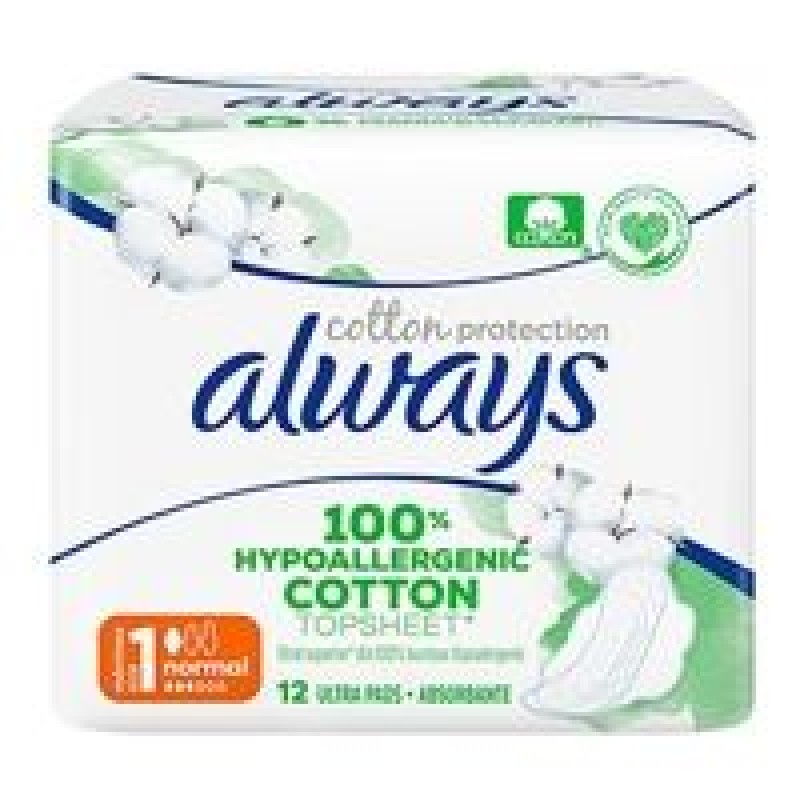 Always Cotton Protection Normal με Φτερά 12τμχ