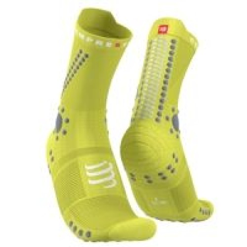 Compressport Pro Racing Socks V4.0 Trail Primerose/Alloy
