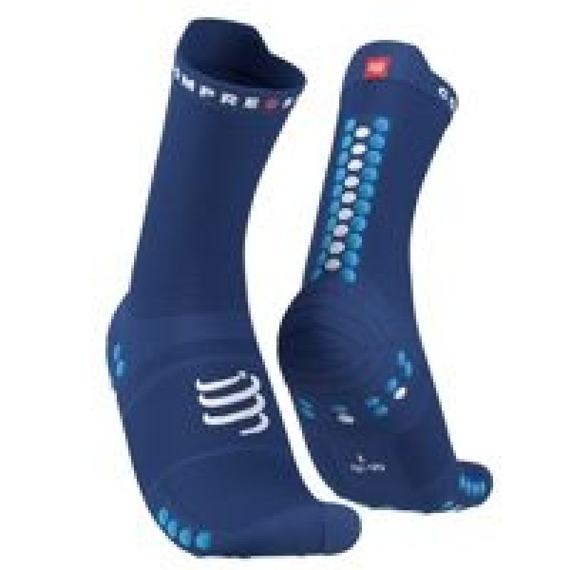 Compressport V4.0 Hi Cut Pro Racing Sodalite Fluo Blue Compressport V4.0 Hi Cut Pro Racing Sodalite Fluo Blue