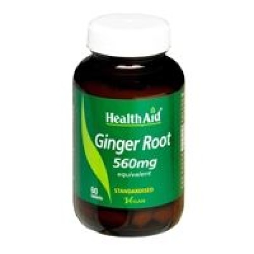 Health Aid Ginger Root 560mg 60tabs