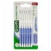 GUM Bi-Direction Μεσοδόντια Βουρτσάκια με Λαβή 0,6mm Μωβ 6τμχ