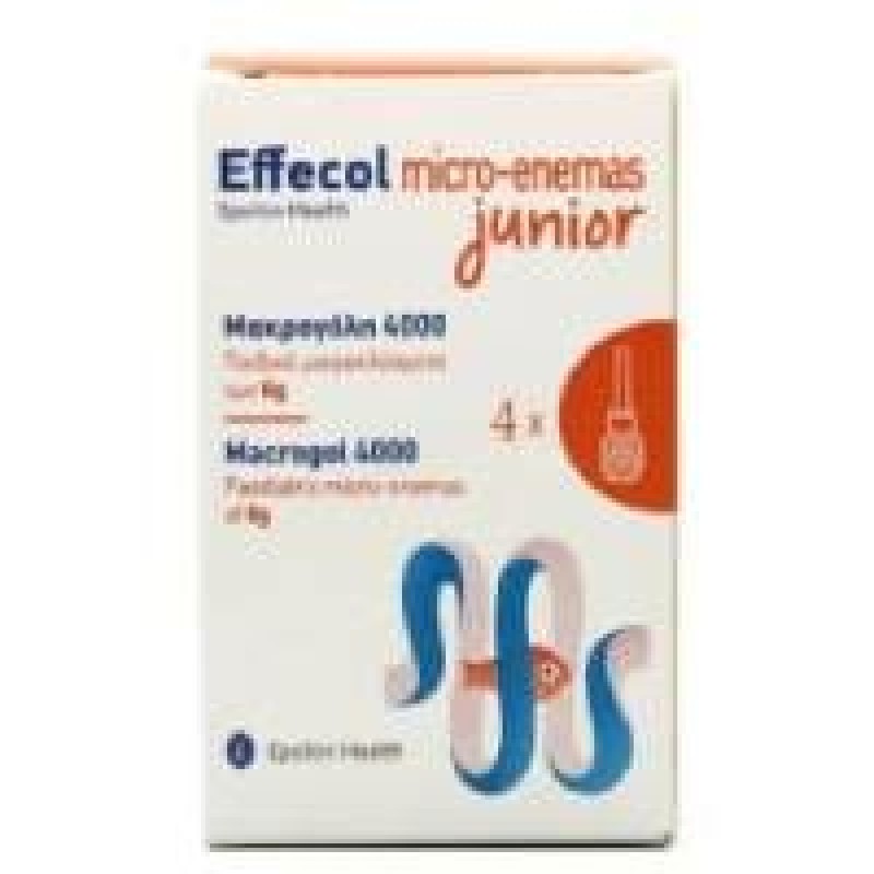Epsilon Health Effecol Micro-Enemas Junior Macrogol 4000 Παιδικά Μικροκλύσματα 4x6g