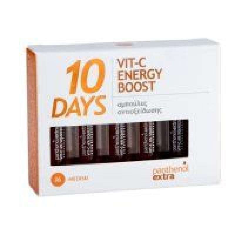 Panthenol Extra 10 Days Vit-C Energy Boost Αμπούλες Αντιοξείδωσης